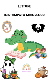 LETTURE in stampato maiuscolo, con domande di comprensione, scelta multipla o guidate