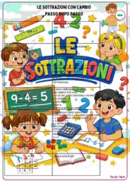 Le sottrazioni con cambio passo dopo passo
