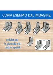 attività per la giornata dei calzini spaiati