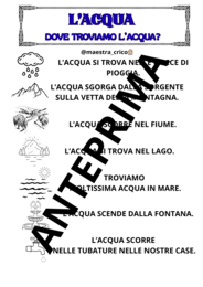 PERCORSO SULL' ACQUA