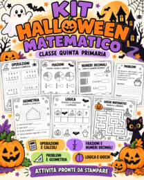 🎃 KIT HALLOWEEN MATEMATICO – CLASSE QUINTA PRIMARIA