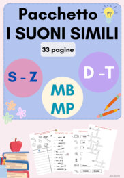 Pacchetto suoni simili S-Z, T-D, MP - MB