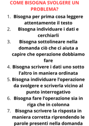 Regola per la risoluzione di un problema