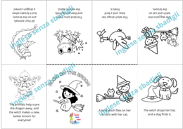 Halloween stories - "Room on the Broom" mini book