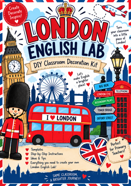 LONDON ENGLISH LAB DIY Classroom Decoration Kit