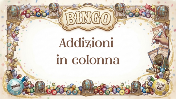 BINGO!!! - addizioni in colonna