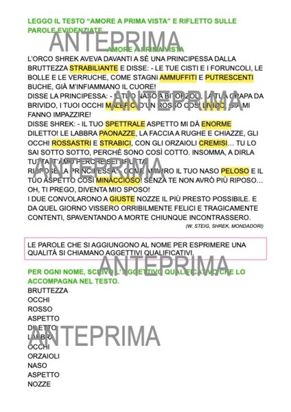 Aggettivi qualificativi