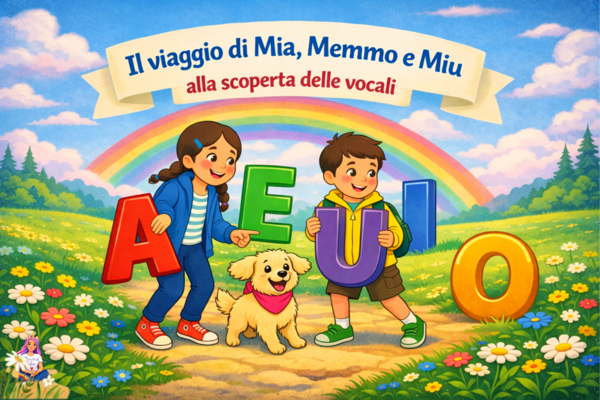 Le Vocali - Mia, Memmo e Miu: il Viaggio alla scoperta delle Vocali
