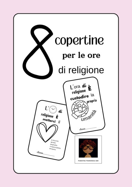8 copertine per le ore di religione