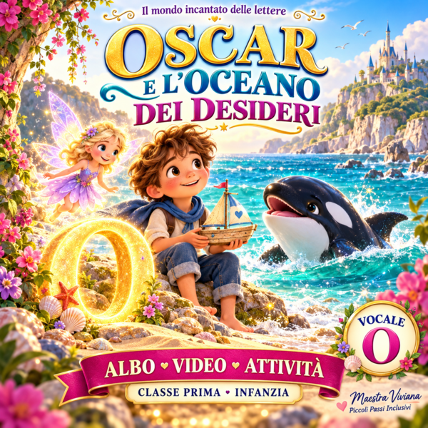 Vocale O: Oscar e l’oceano dei desideri | Albo, video e attività per la classe prima e l’infanzia