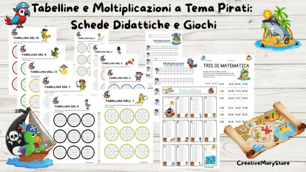 Tabelline e Moltiplicazioni - L'Avventura Matematica dei Pirati