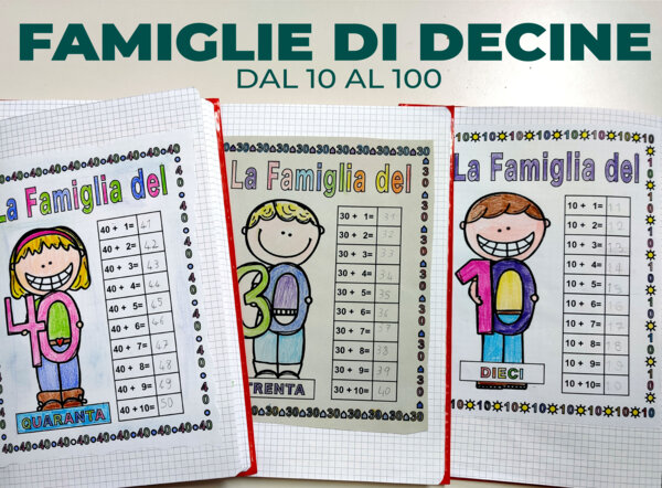 FAMIGLIE delle decine DAL 10 AL 100