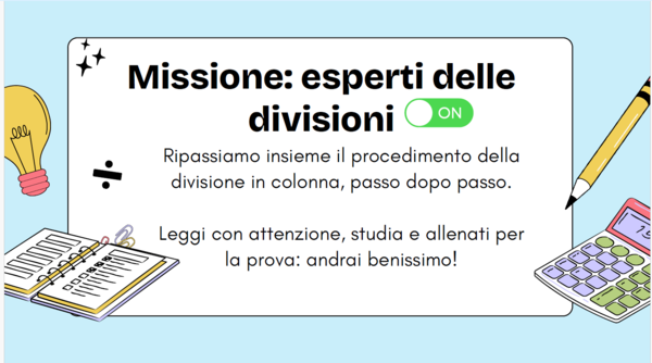 Kit “Missione: esperto/a nelle divisioni”🚀