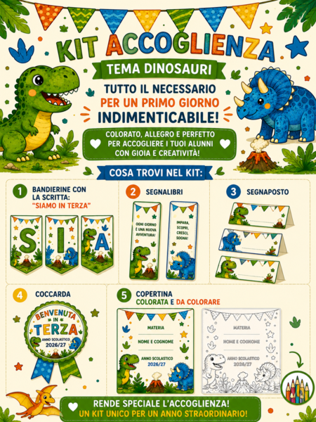 🦖🌿 ACCOGLIENZA IN CLASSE TERZA! 🌿🦕