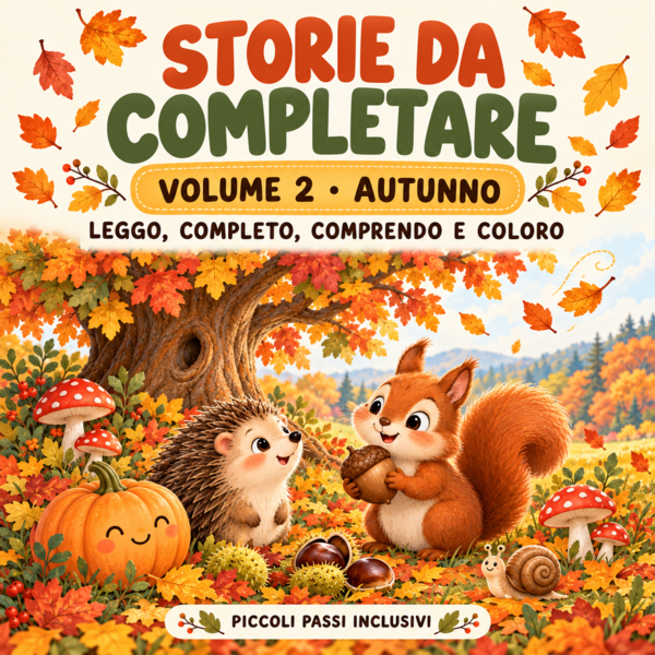 🍂 STORIE DA COMPLETARE – VOLUME 2 · AUTUNNO. Collana Comprensione del Testo