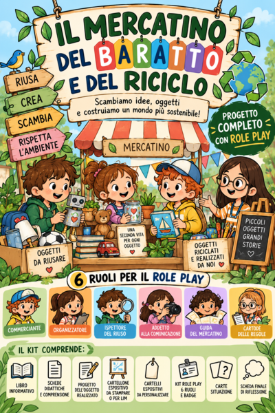 Il Mercatino del Baratto e del Riciclo – Progetto didattico con Role Play | Riuso, Riciclo ed Educazione Ambientale