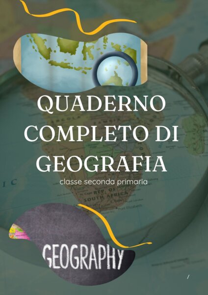Quaderno completo di geografia classe seconda
