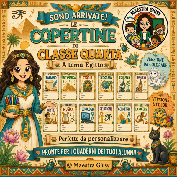 Copertine Classe Quarta_Antico Egitto