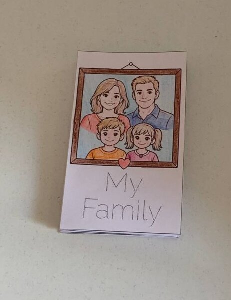 Lapbook My Family – La mia famiglia in inglese