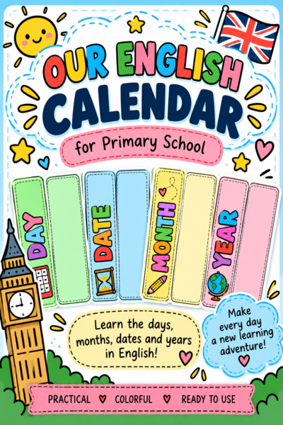 🌈 Our English Calendar- Classi 3/4/5