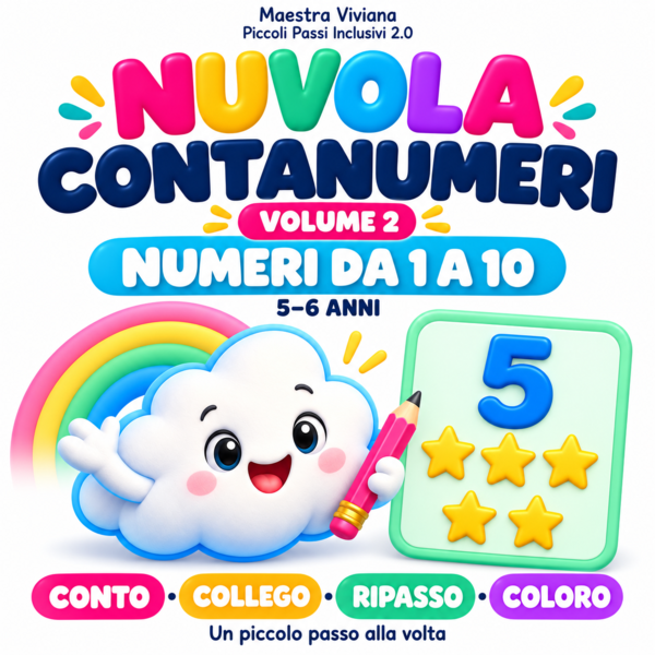 ☁️ Nuvola Contanumeri – Volume 2: Numeri da 1 a 10
