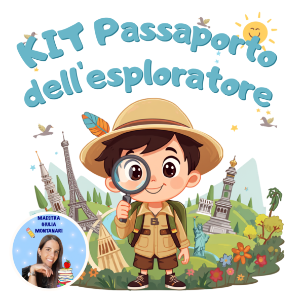 Passaporto dell'Esploratore: 30 Attività Didattiche per Scuola e Casa (Kit Stampabile + Registro)