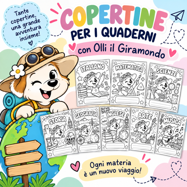 copertine dei quaderni classe prima