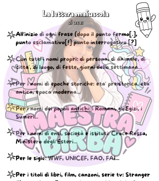 Lettera maiuscola Regola