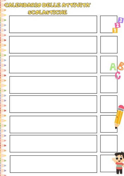 Agenda visiva scuola primaria