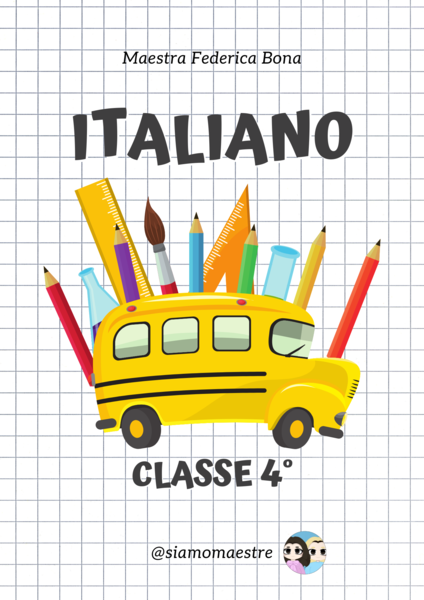 Quaderno programmazione italiano classe quarta settembre