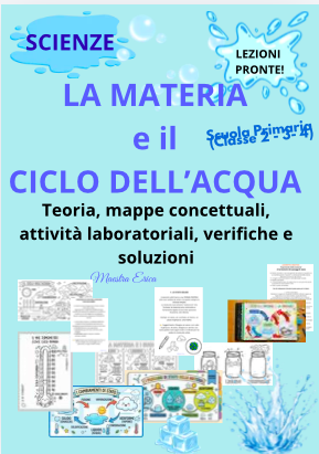 La Materia e Il ciclo dell'acqua: teoria, mappe, laboratorio e verifiche - Classe Terza