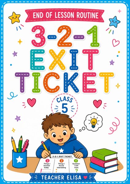 End of Lesson Routine 5 - 3-2-1 Exit Ticket
