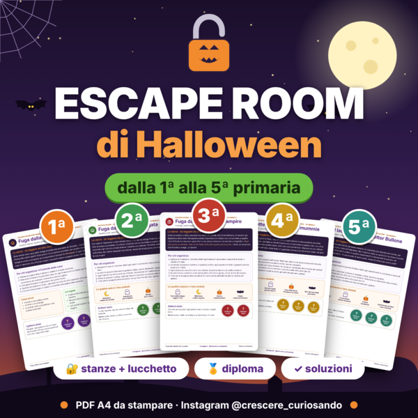 Escape Room di Halloween, dalla 1° alla 5° primaria.