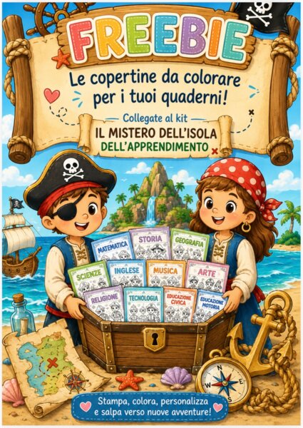 Copertine tema “Il mistero dell’isola dell’apprendimento”