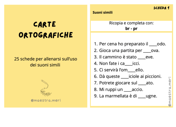 Carte ortografiche 5
