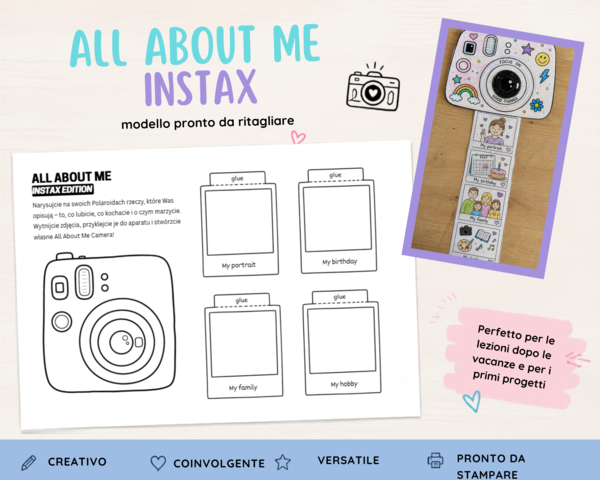 All About Me  in formato INSTAX