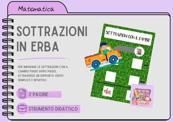 SOTTRAZIONI IN ERBA - SOTTRAZIONI CON IL CAMBIO di Vita da Mammestra