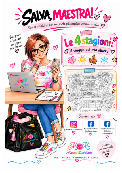 🍂🌸 LE 4 STAGIONI: IL VIAGGIO DEL MIO ALBERO ☀️❄️