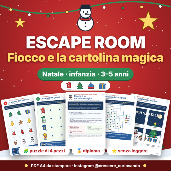 Escape Room di Halloween, 3-5 anni scuola infanzia.