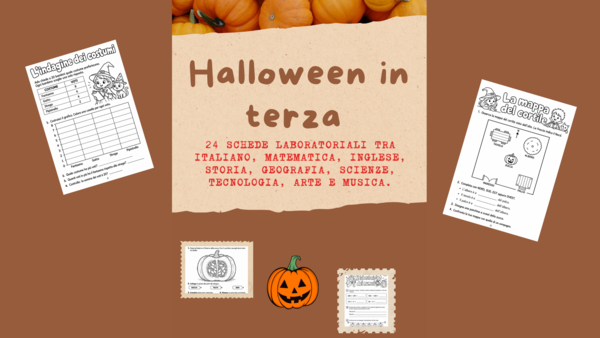 Halloween in classe prima. Attività interdisciplinare.