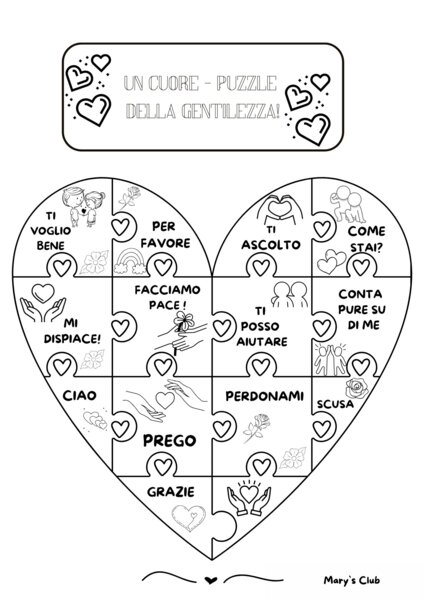 Giornata della Gentilezza. Un cuore-puzzle