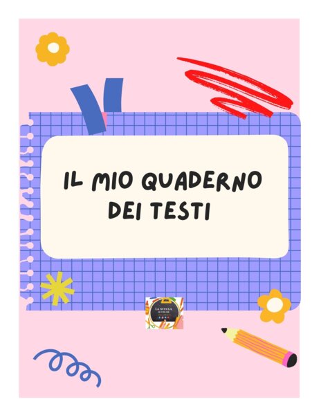 QUADERNO DEI TESTI per la classe 3^ con kit di 13 schede in b/n