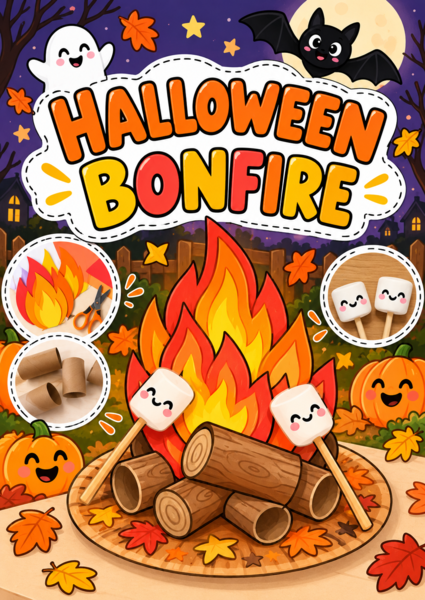 Halloween Craft - My Halloween Bonfire