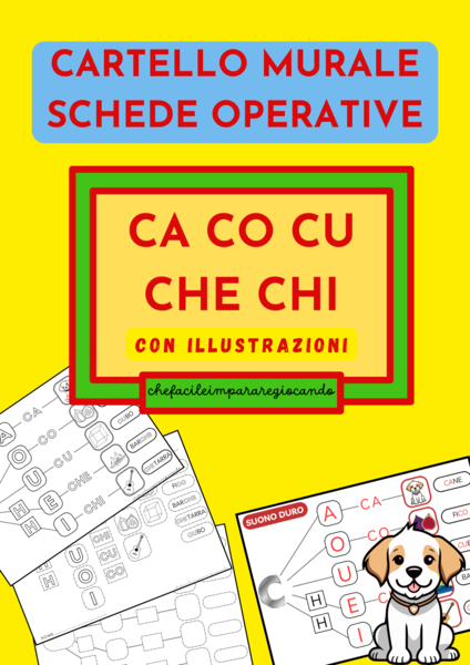 IL SUONO C DURO - CARTELLO MURALE E SCHEDE OPERATIVE
