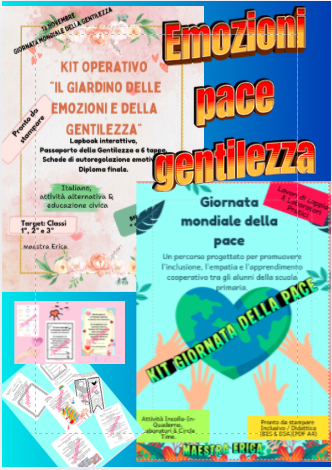 Kit Operativo Il Giardino della Gentilezza e della Pace: lapbook, passaporto e laboratori