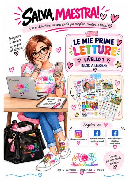 Le mie prime letture - Livello 1 | Dalle vocali alle prime consonanti
