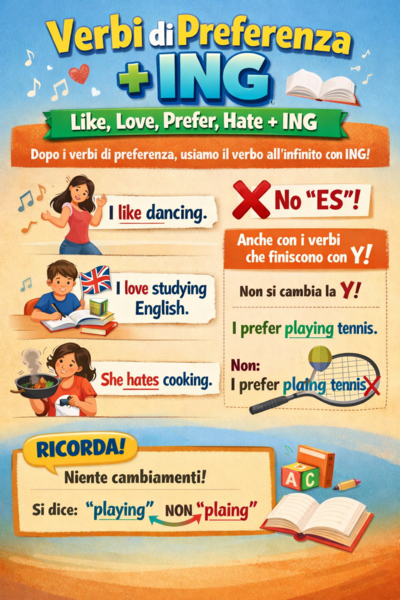 Verbi di Preferenza+ING