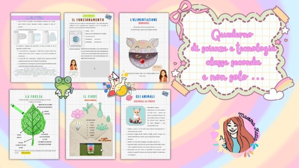 Kit completo scienze e tecnologia in classe seconda primaria quaderno + schede