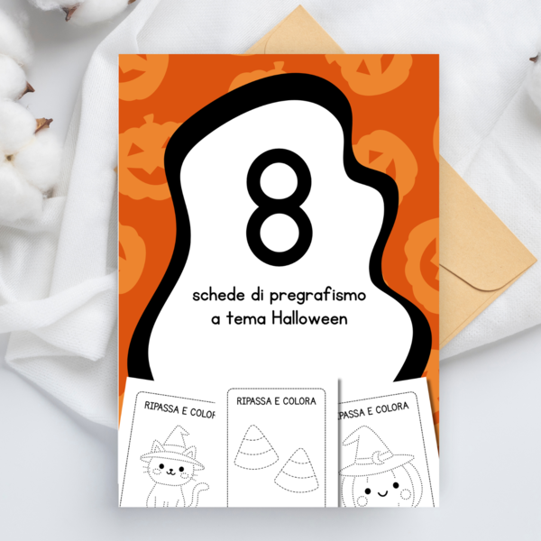Schede di pregrafismo a tema Halloween