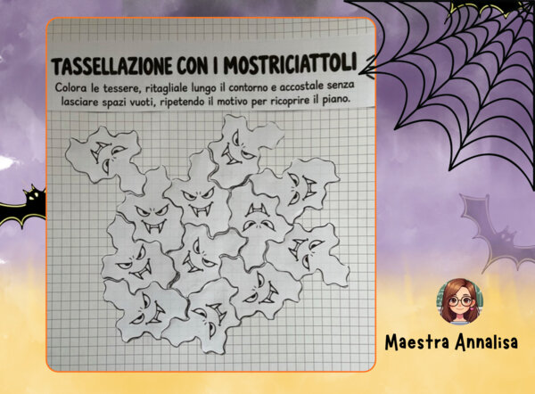 Tassellazione di Halloween con i Mostriciattoli